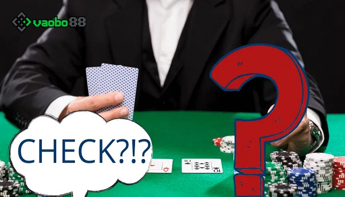 how to play the check command in Poker