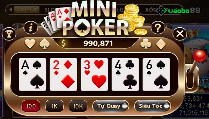 how to hit mini poker jackpot