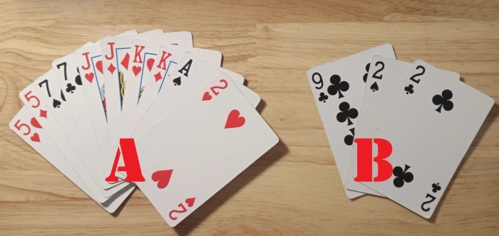 playing card hand