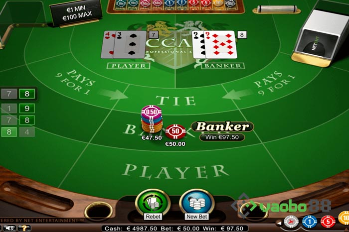 probability in baccarat